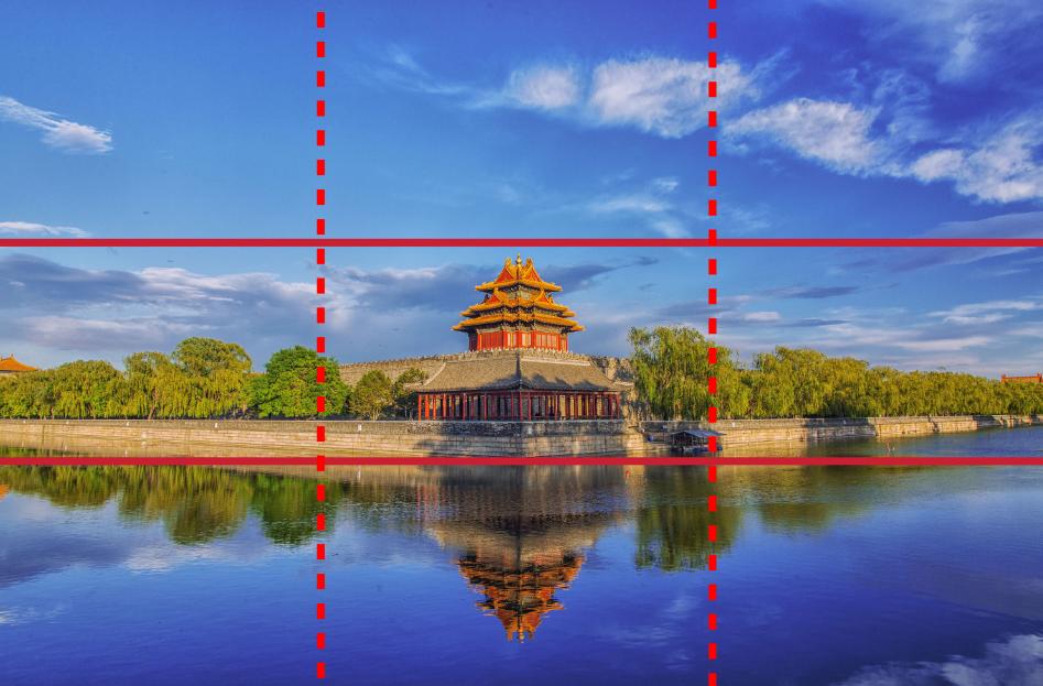 包括设计师和摄影师，都使用一种称为三分法的策略